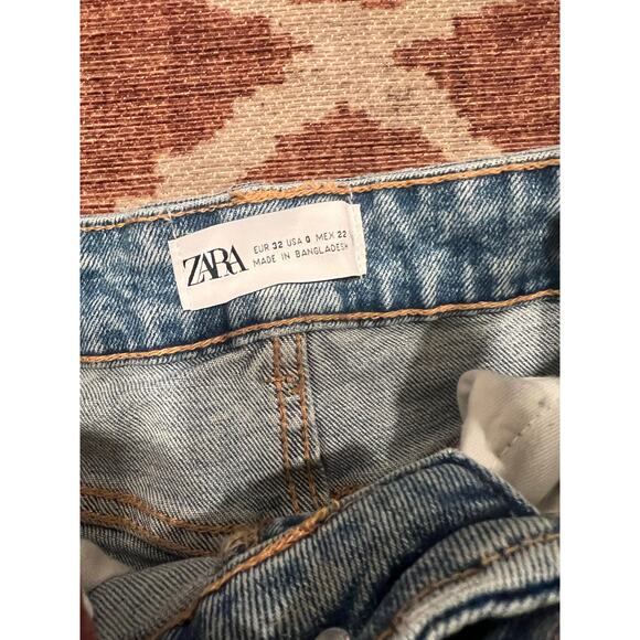 Women’s Zara Cut Off Daisy Duke Denim Shorts Hot Pants 0 - Picture 5 of 5